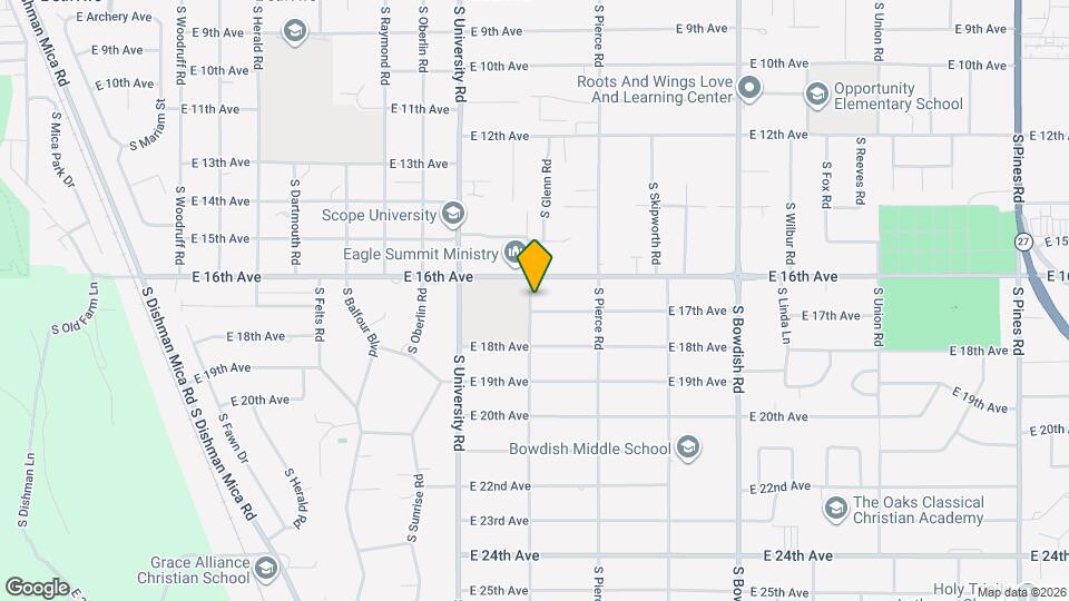 1625 S Glenn Rd Map and Location Details