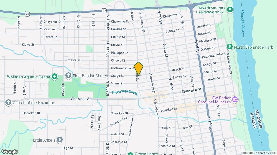 312 N 8th St Map and Location Details
