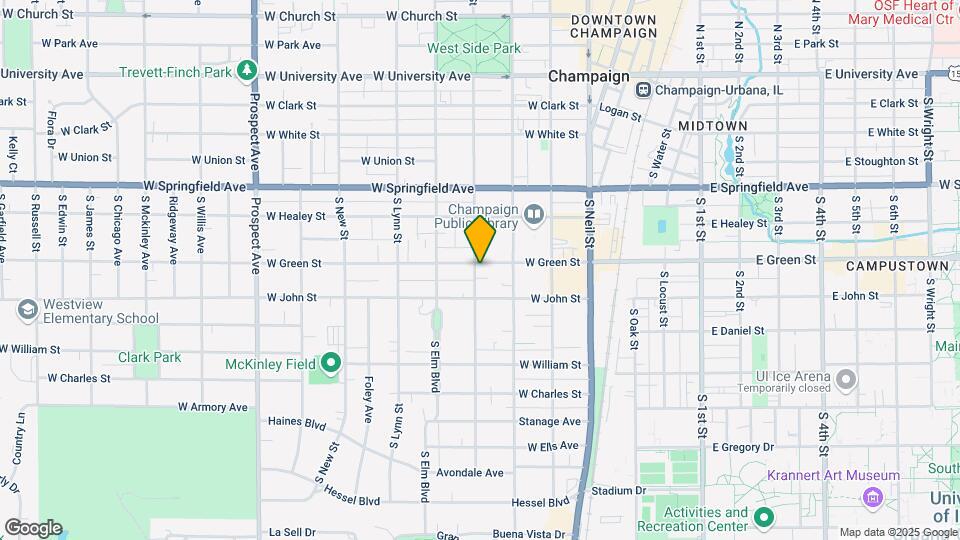 311 W Green St Map and Location Details