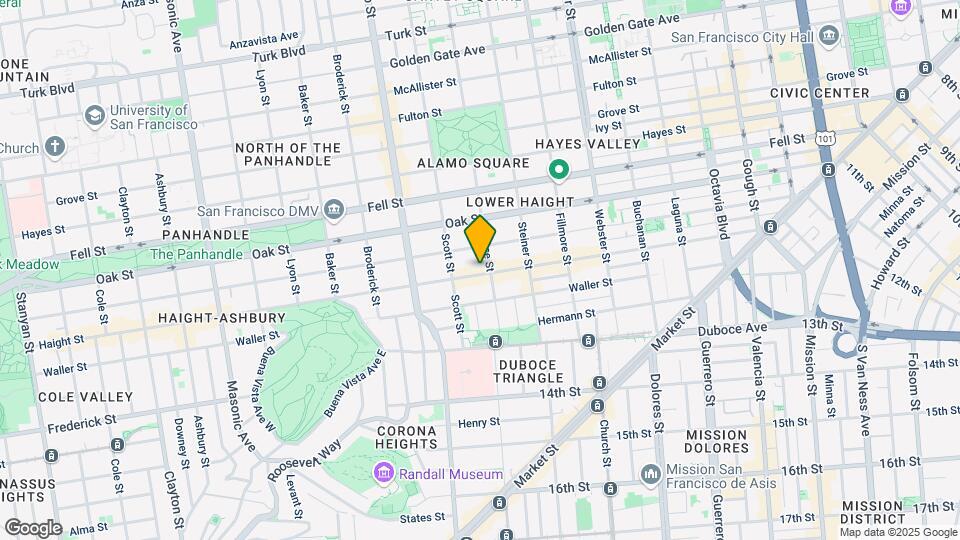 720 Haight St Map and Location Details