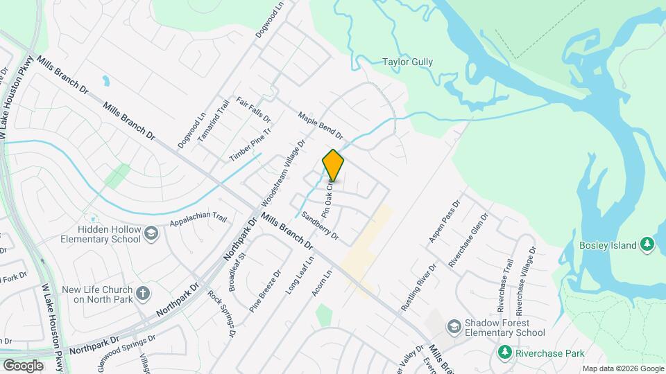 4702 Pin Oak Creek Ln Map and Location Details