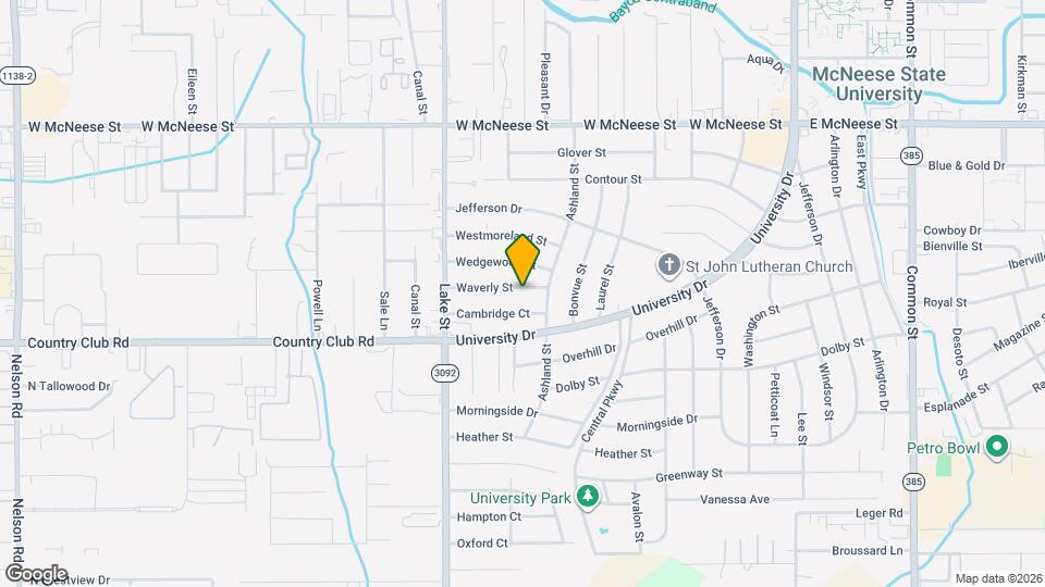 1317 Waverly St Map and Location Details