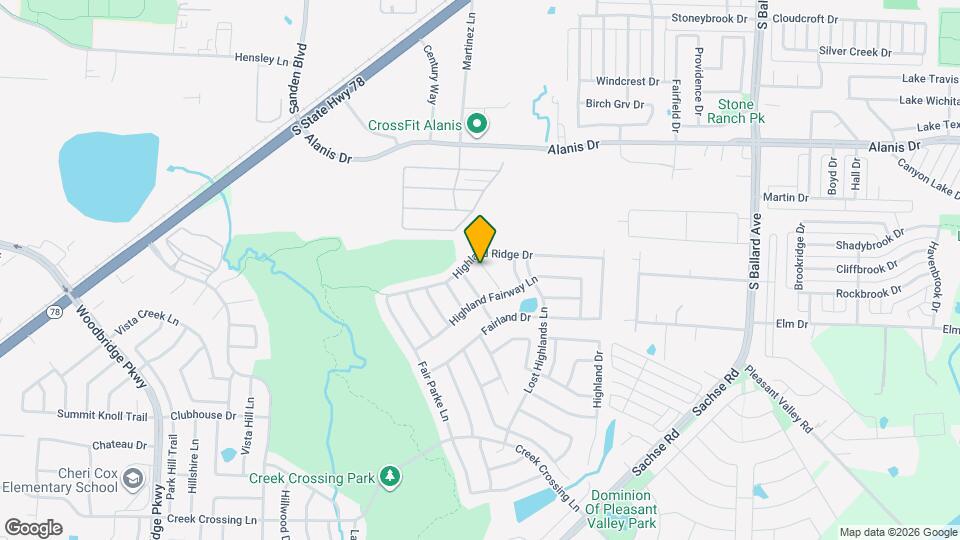 1904 Hidden Fairway Dr Map and Location Details