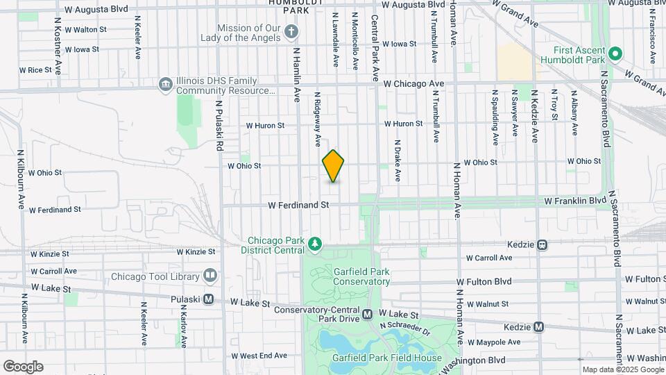 524 N Lawndale Ave Map and Location Details