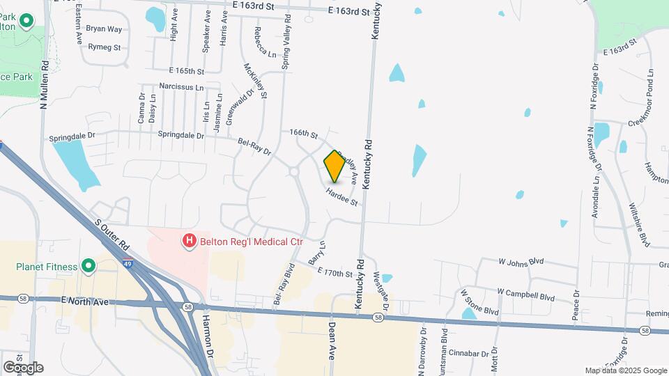 16719 Hardee St Map and Location Details