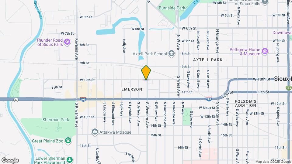 1801 W 10th St, Unit 1801 Map and Location Details