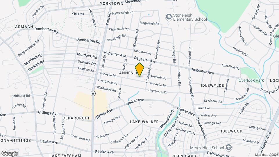 618 Anneslie Rd Mapa y Detalles de la Ubicación