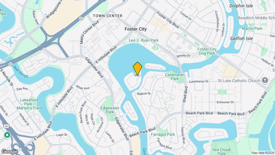 858 Balboa Ln Map and Location Details