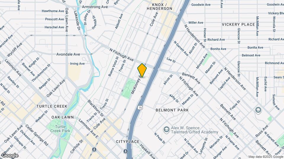 4110 McKinney Ave, Unit 3 Map and Location Details