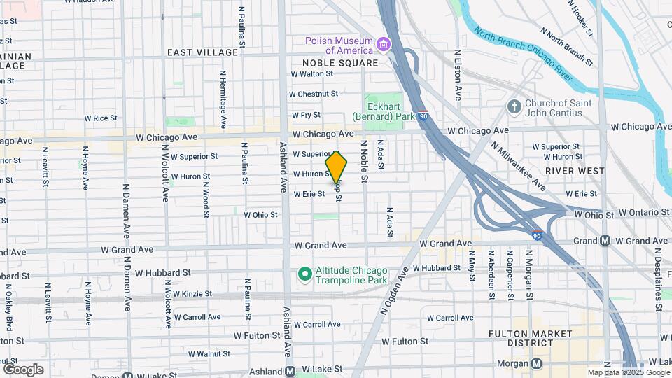 1444 W. Erie Map and Location Details