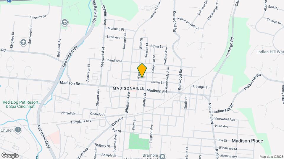 6010 Sierra St Map and Location Details