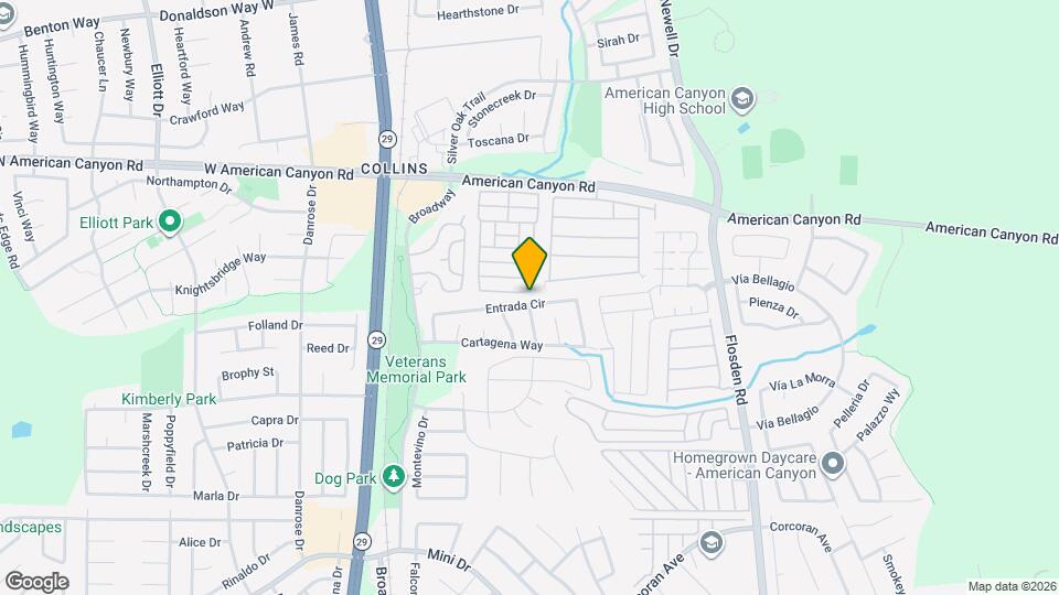 70 Entrada Cir Map and Location Details