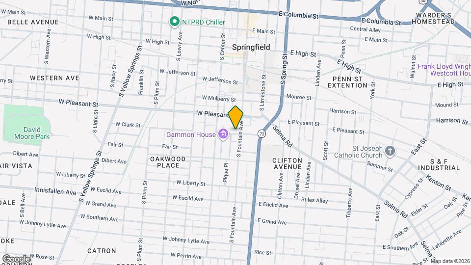 535 S Fountain Ave Map and Location Details