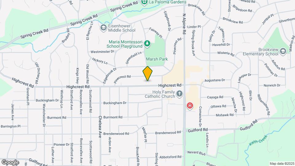 4012 Highcrest Rd Map and Location Details