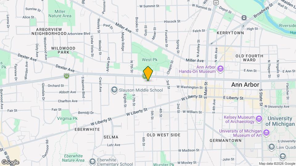 724 W Washington St, Unit Apt 1 Map and Location Details