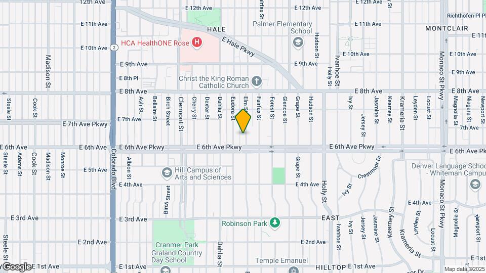 635 Elm St Map and Location Details