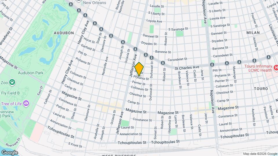 5324 Prytania St Map and Location Details