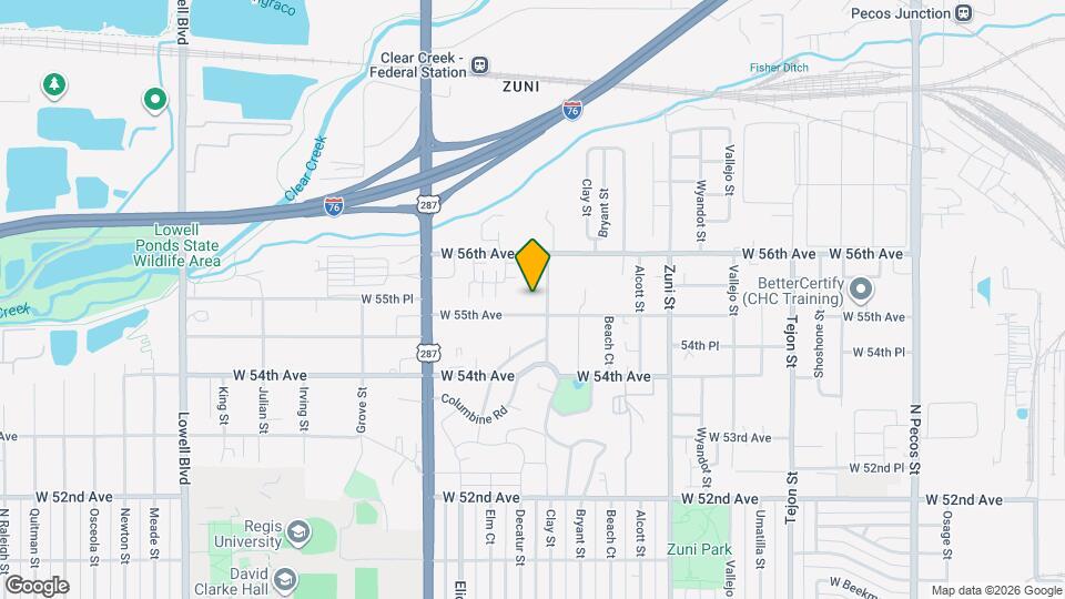 5526 Clay St Map and Location Details