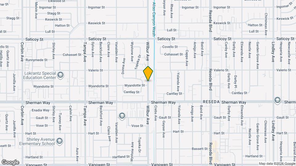 7309 Wilbur Ave Map and Location Details