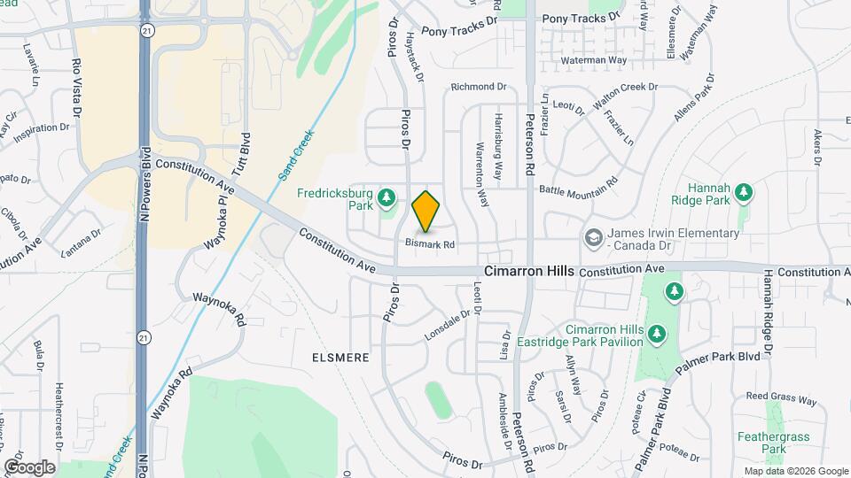 6520 Bismark Rd Map and Location Details