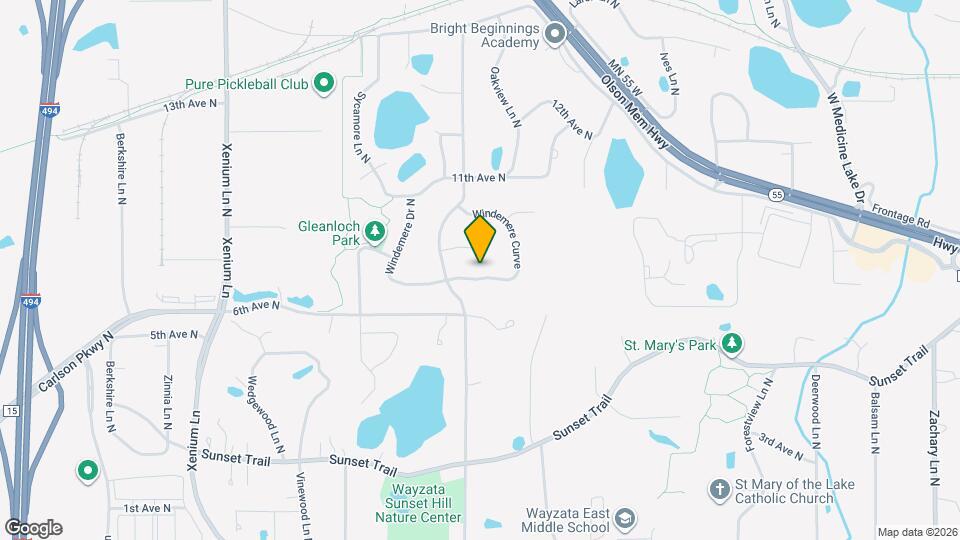 645 Windemere Curve Map and Location Details