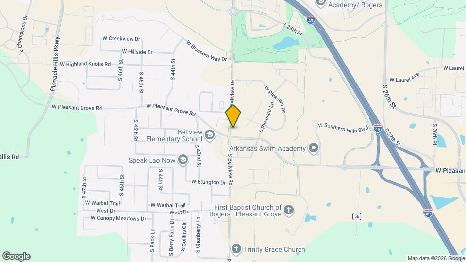 5307 S Bellview Rd Map and Location Details