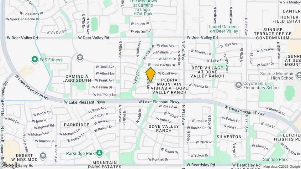 21215 N 92nd Ln Map and Location Details