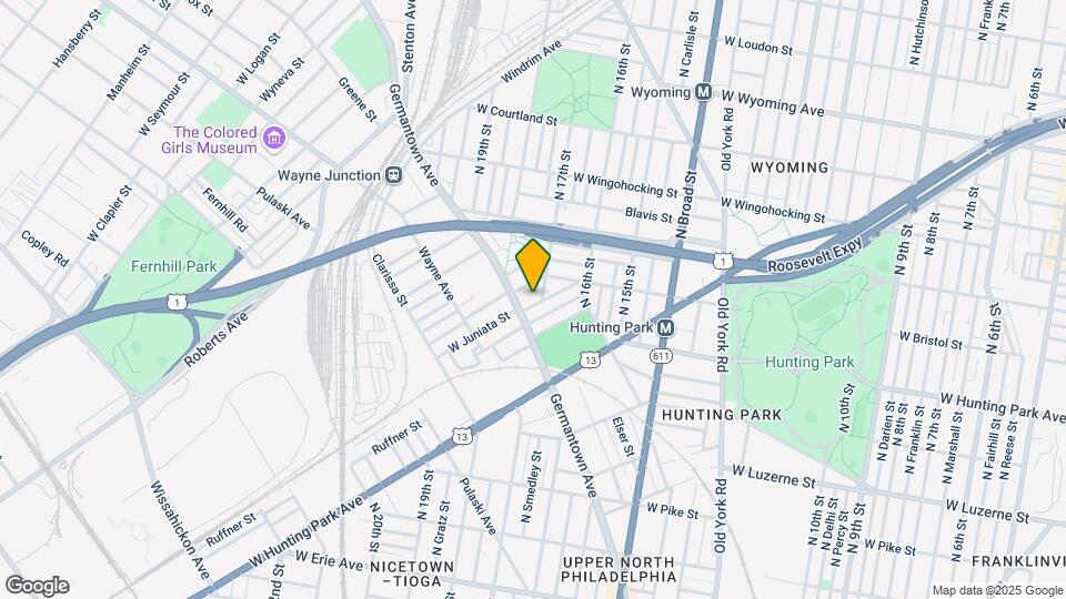 1705 W Juniata St Map and Location Details