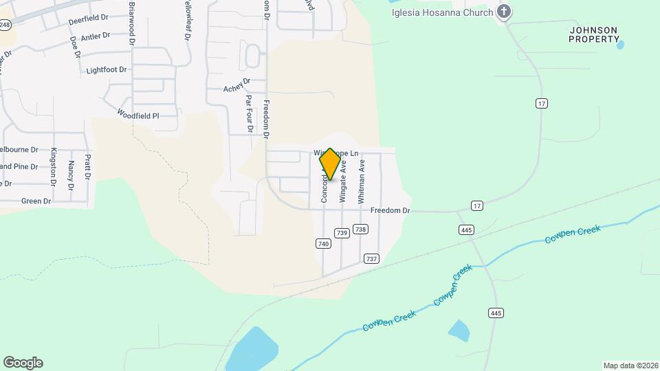 136 Concord Ave Map and Location Details