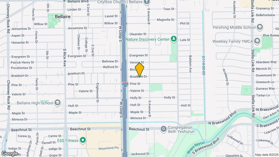 4613 Braeburn Dr Map and Location Details