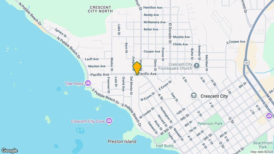1057 Pacific Ave Map and Location Details