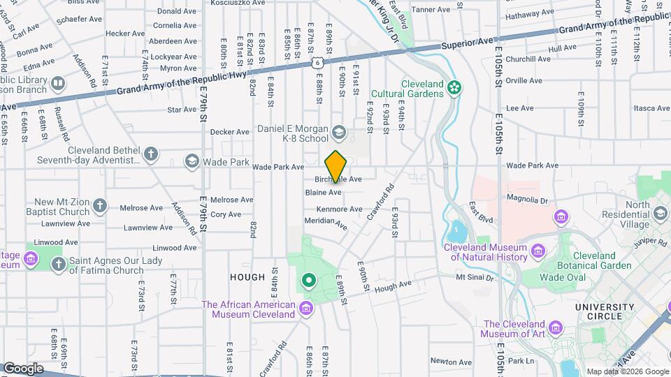 8817 Blaine Ave Map and Location Details