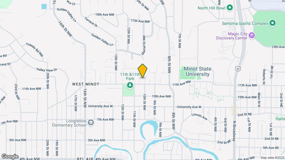 1105 10th St NW Map and Location Details
