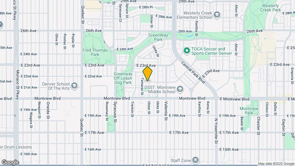 2169 Ulster St Map and Location Details
