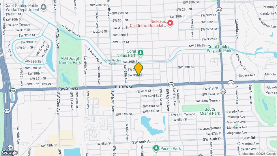 6401 SW 39th Terrace Mapa y Detalles de la Ubicación