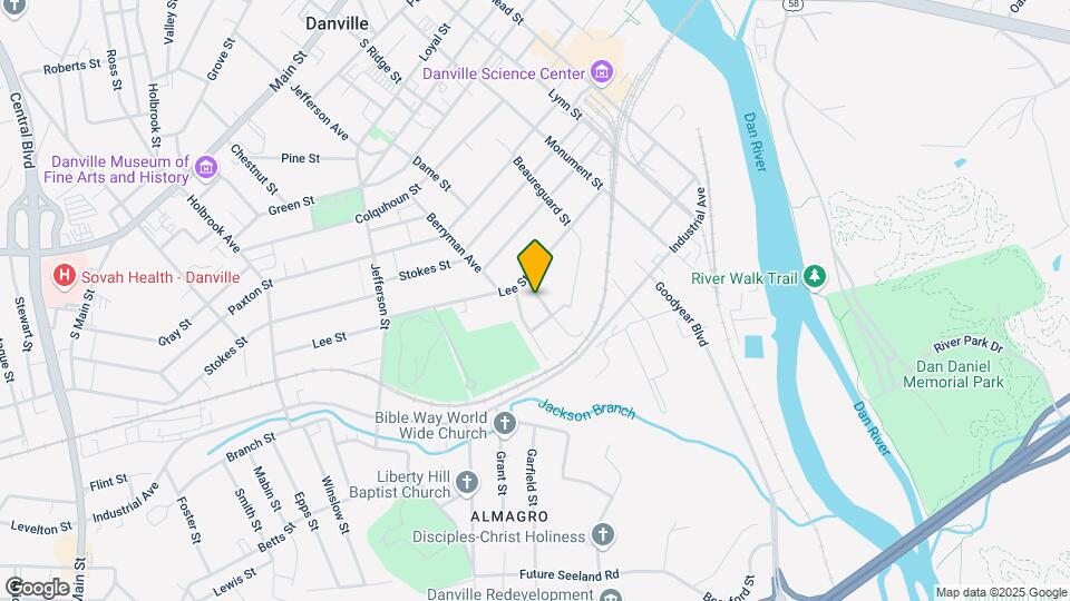 824 Riverview St Map and Location Details