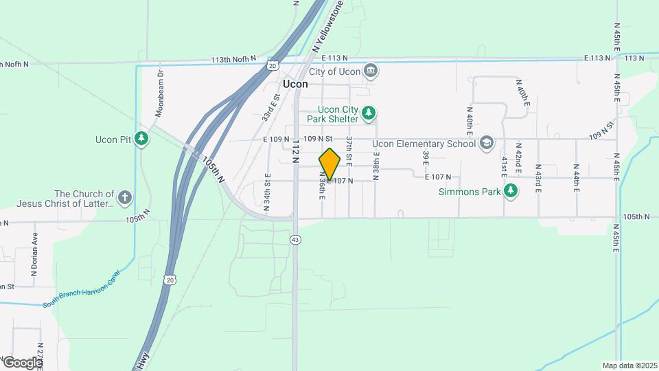 10656 N 36th E Mapa y Detalles de la Ubicación