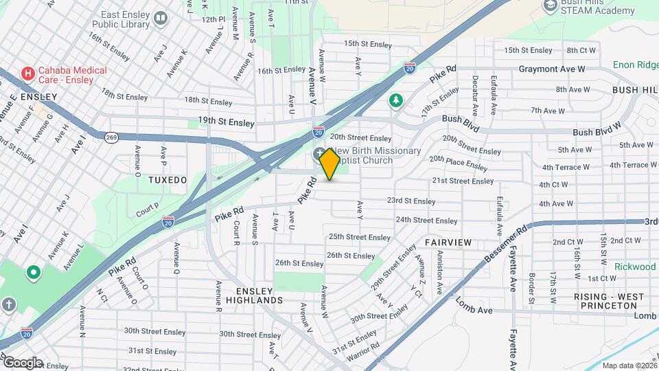 2321 22nd St Ensley Map and Location Details