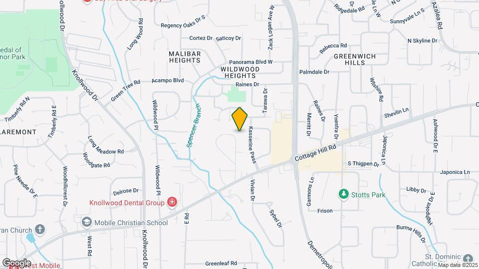 1031 Oakland Dr Map and Location Details