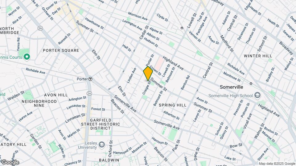66 Craigie St, Unit 2 Map and Location Details