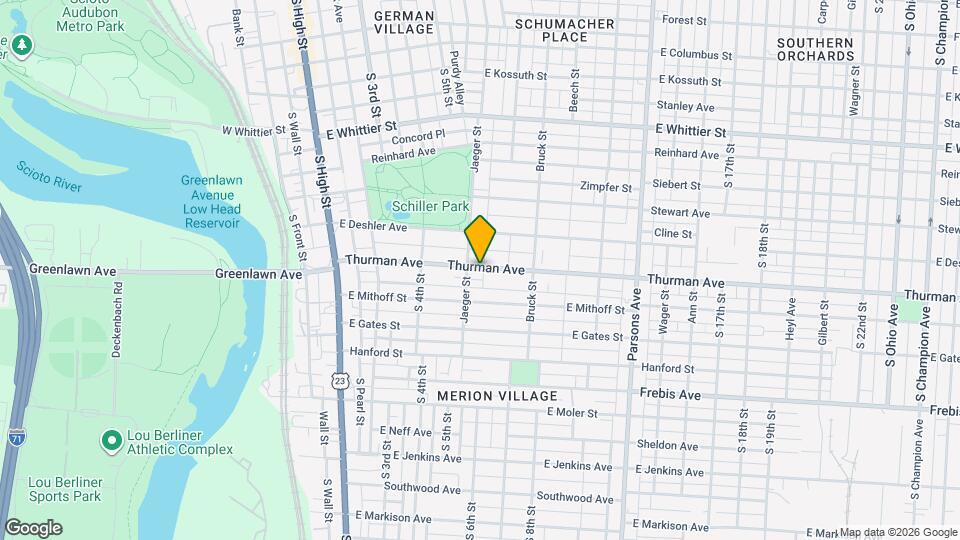 223 Thurman Ave Map and Location Details