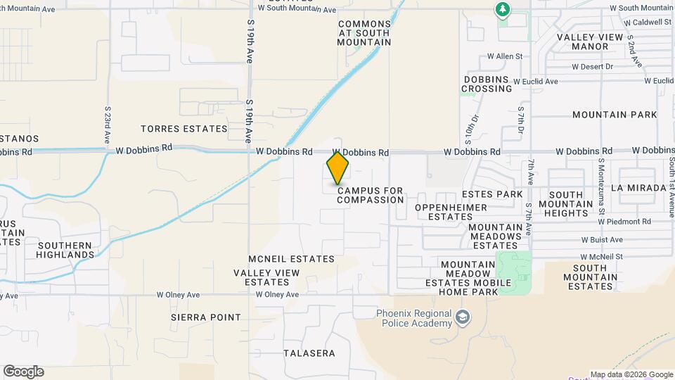 1636 W Estes Way Map and Location Details