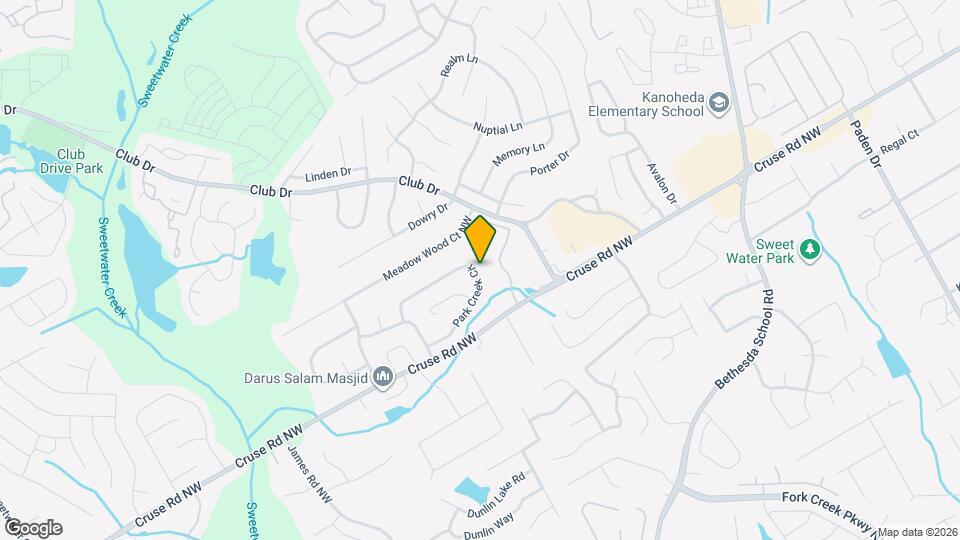 1061 Park Creek Cir Map and Location Details