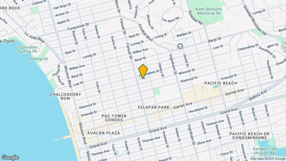 1338 Missouri St Map and Location Details