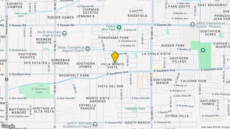 5825 S 12th Way Map and Location Details
