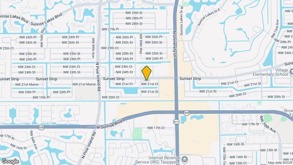 8421 NW 21st Ct Map and Location Details