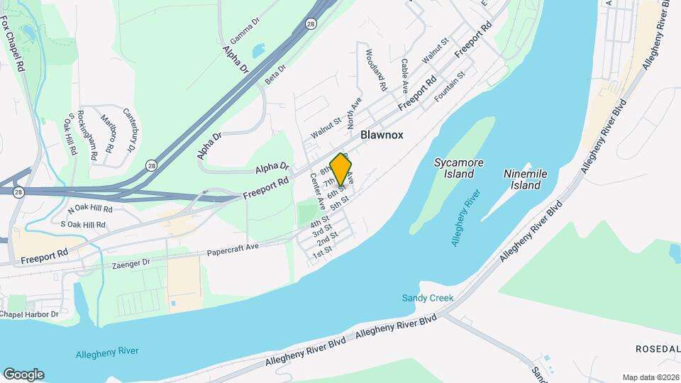 230 6th St, Unit 1 Map and Location Details