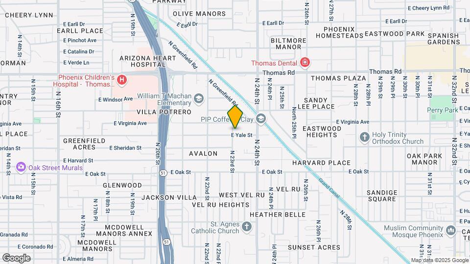 2302 E Yale St Mapa y Detalles de la Ubicación