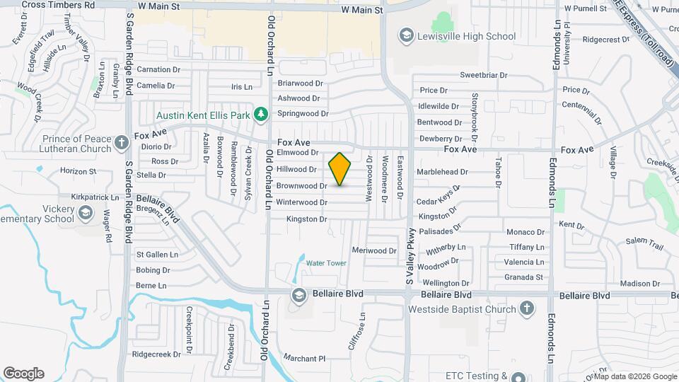 1050 Brownwood Dr Map and Location Details