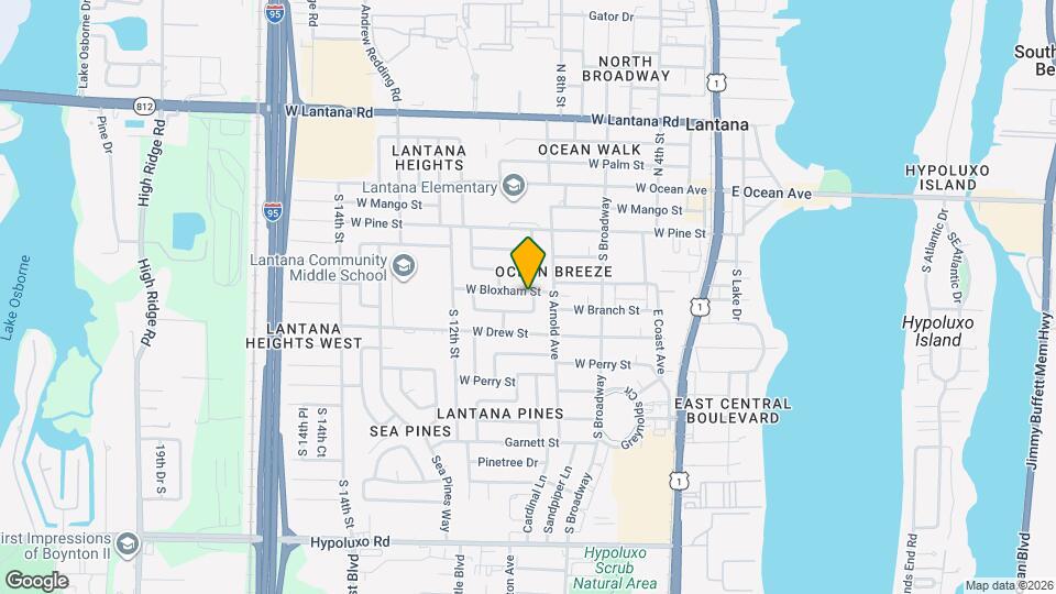 900 W Bloxham St Map and Location Details